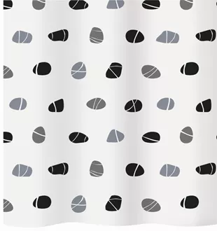 Duschvorhang Textil Stones