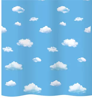 Duschvorhang Textil Clouds